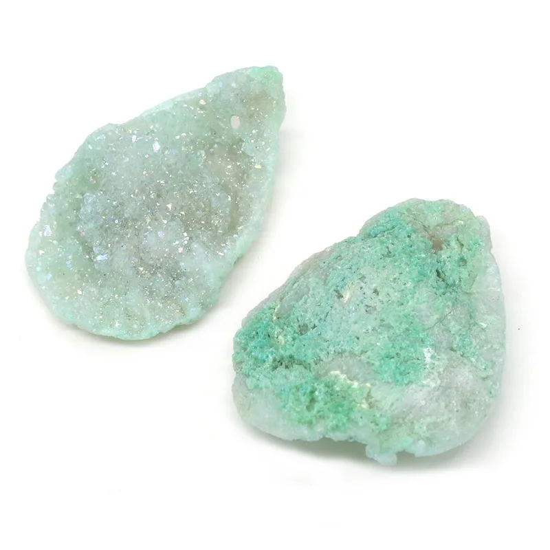 

Natural Stone Pendant Irregular Green Agates Pendant Necklace for DIY Jewelry Best Birthday Gift Size 20x25-23x30mm