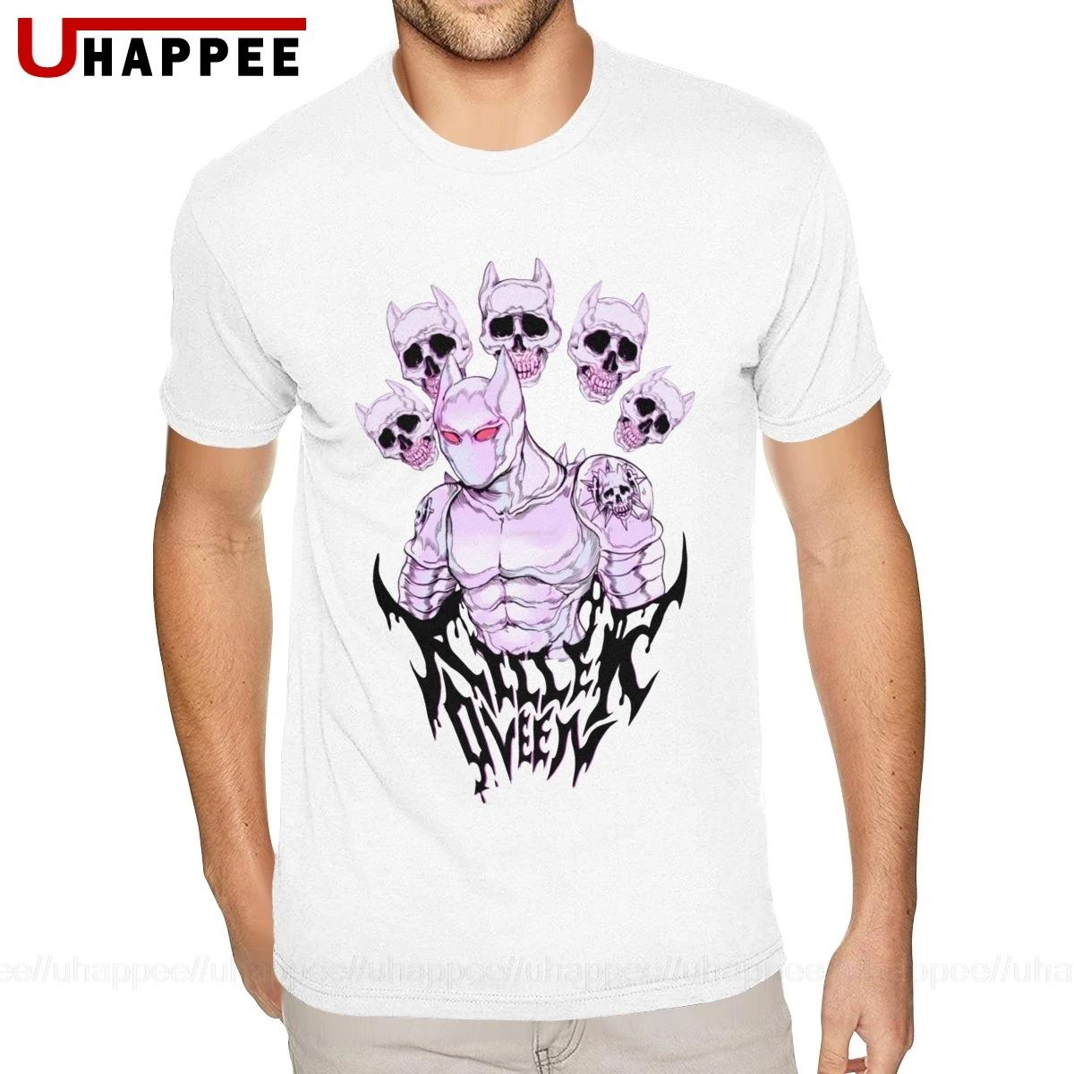 Футболка мужская оверсайз с коротким рукавом круглым вырезом и графическим