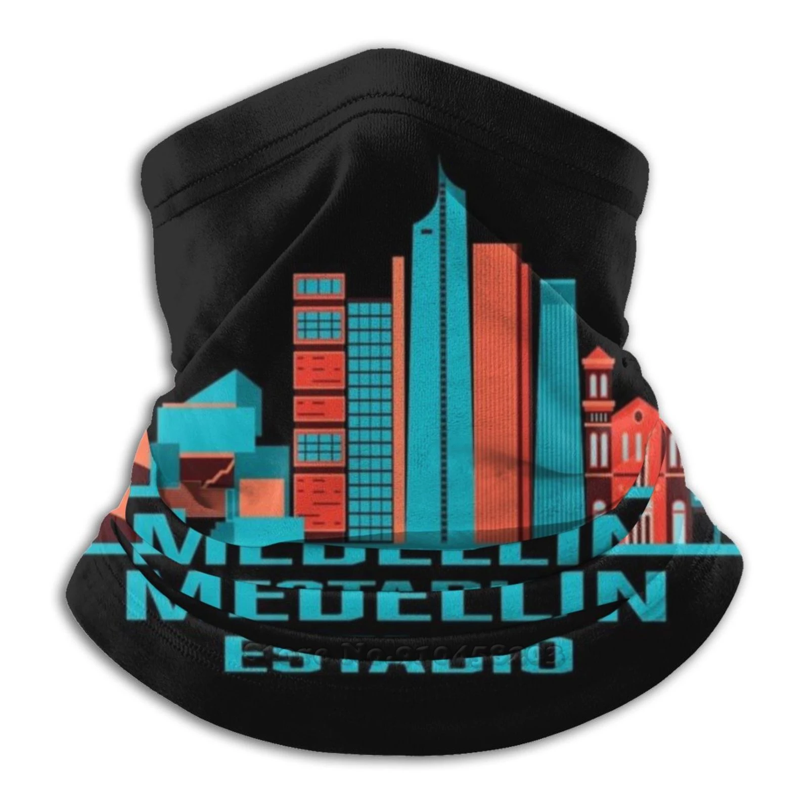 Medellin Estadio Colombia Skyline бандана шарф-маска шейный Теплый головной убор J Balvin |