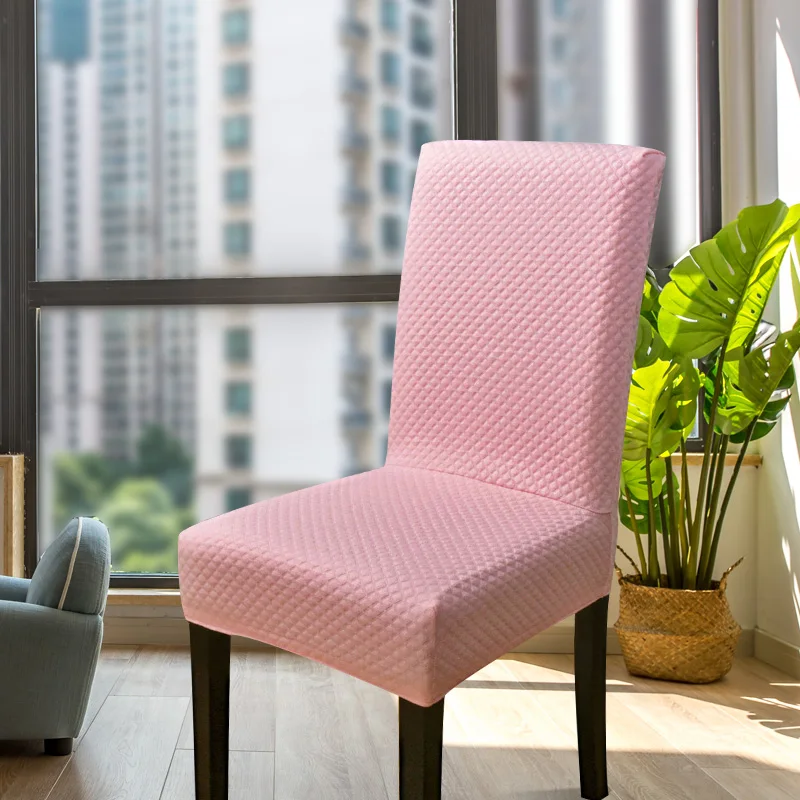 

Spandex Chair Cover Stretch Elastic Dining Seat Cover for Banquet Wedding Restaurant Hotel Anti-dirty Removable