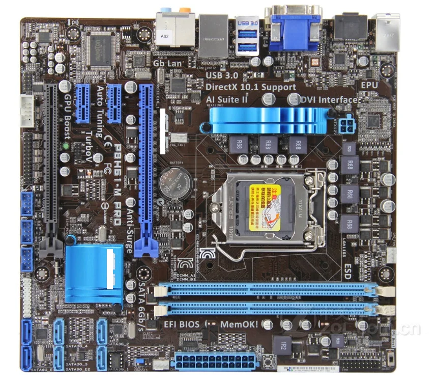 

P8H61-M PRO USED Desktop Motherboard LGA 1155 DDR3 USB2.0 US3.0 I3 I5 I7 16GB H61 Original motherboard
