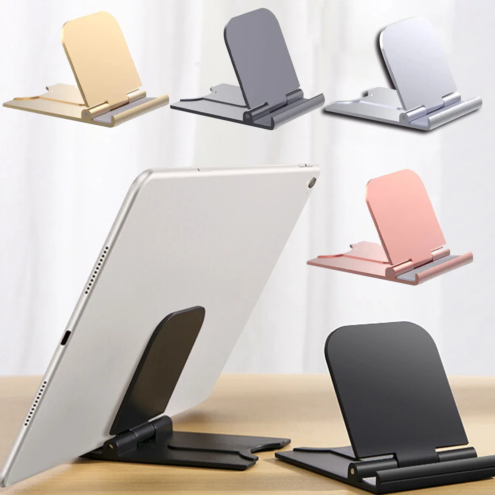 

Mobile Phone Metal Stand Tablet Holder Smartphone Stand Holder Foldable Non-slip Universal Desk Holder Seat for IPhone Xiaomi
