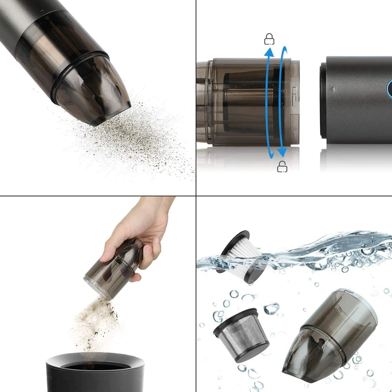 

Cordless Handheld Vacuum Cleaner, Portable Cordless Tabletop Vacuum, Portable Charging Lighting Vacuum Cleaner, for Car