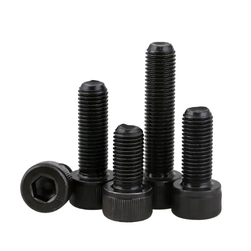 

1Pcs M12 M14 M16 12.9 Grade Black Hex Socket Cap Screws Hexagon Hex Socket Head with Fine Pitch Bolt