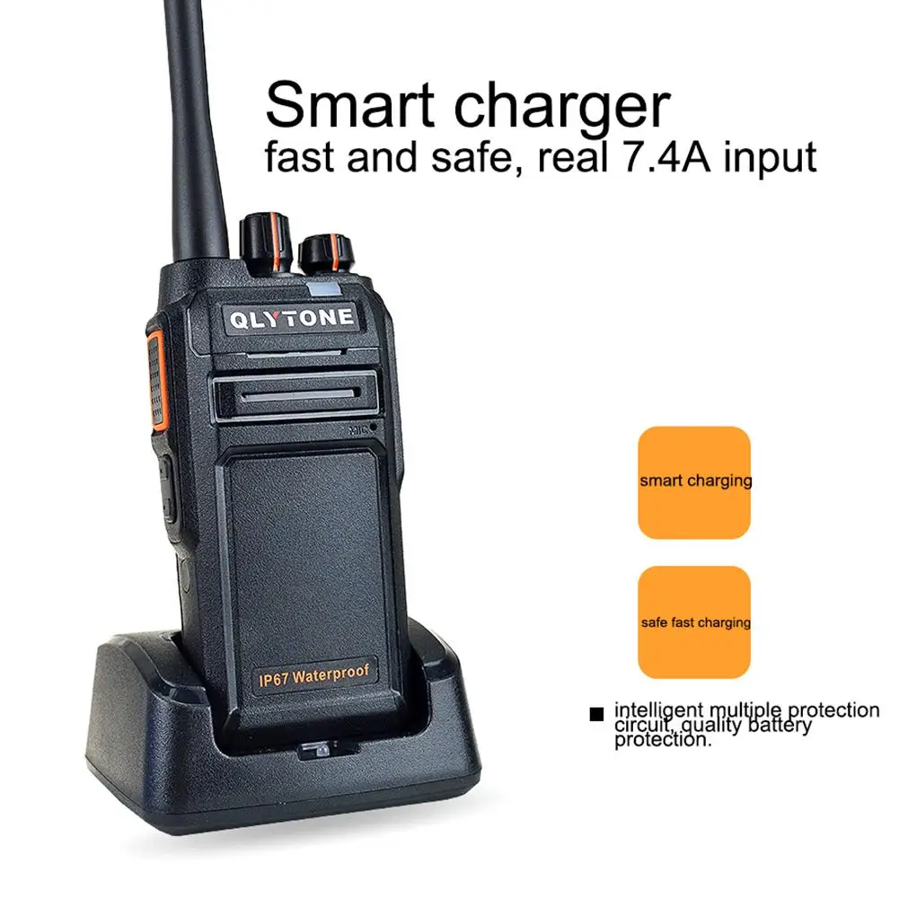 

LYT-980 Professional Walkie Talkie 3-15 kM Long Distance 18W Two Way Radio IP67 Waterproof Handheld Transceiver With Charger