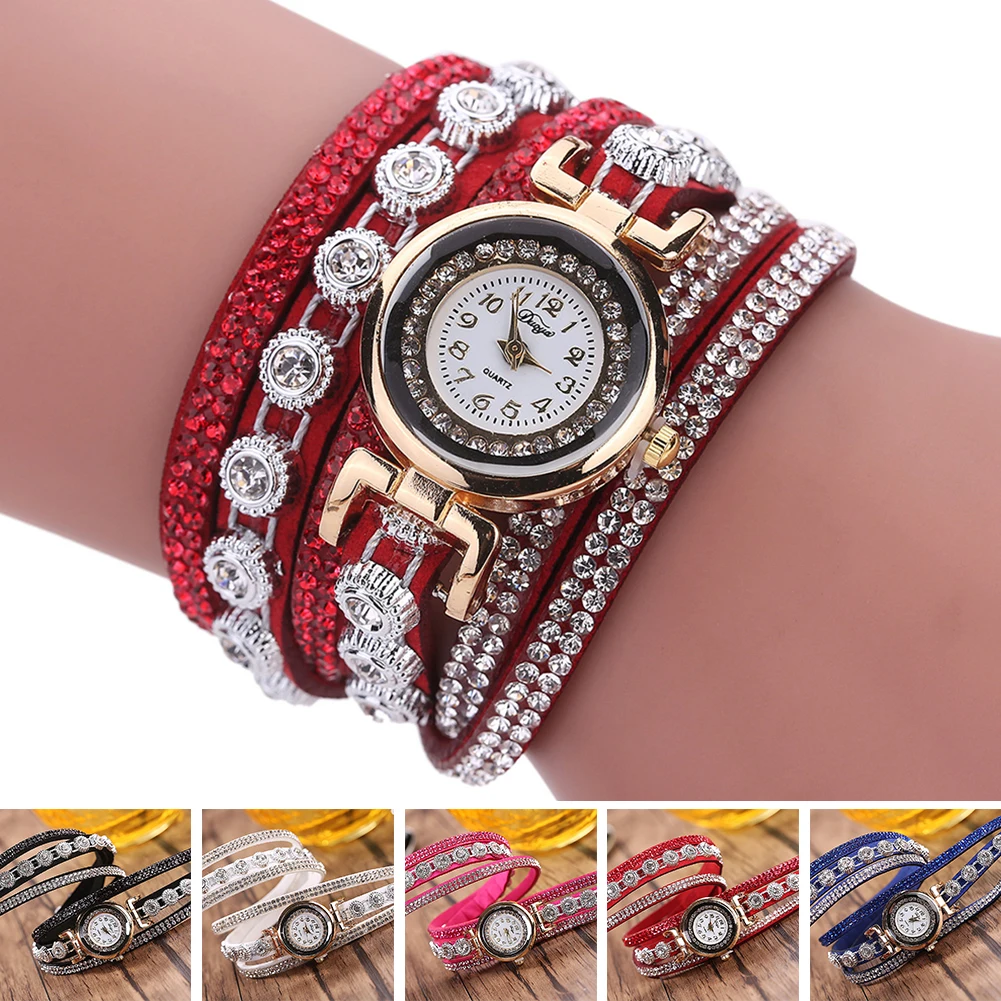 Rehinestone Home Double wrap модные ювелирные аксессуары для свиданий блестящие наручные