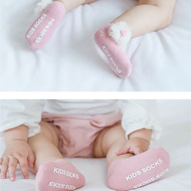 Pudcoco 4 Styles 3Pair/Set Toddler Girl Socks Cute Baby Kids Breathable Soft Cotton Children Lace Bow 0-3Y | Мать и ребенок