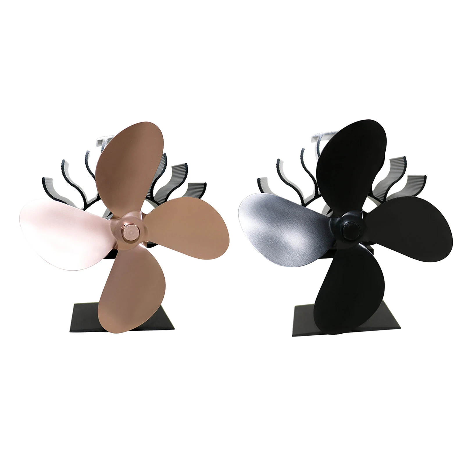 

4 Blades Heat Powered Stove Fan for Wood Log Burner Fireplace Slient Eco-Frienly