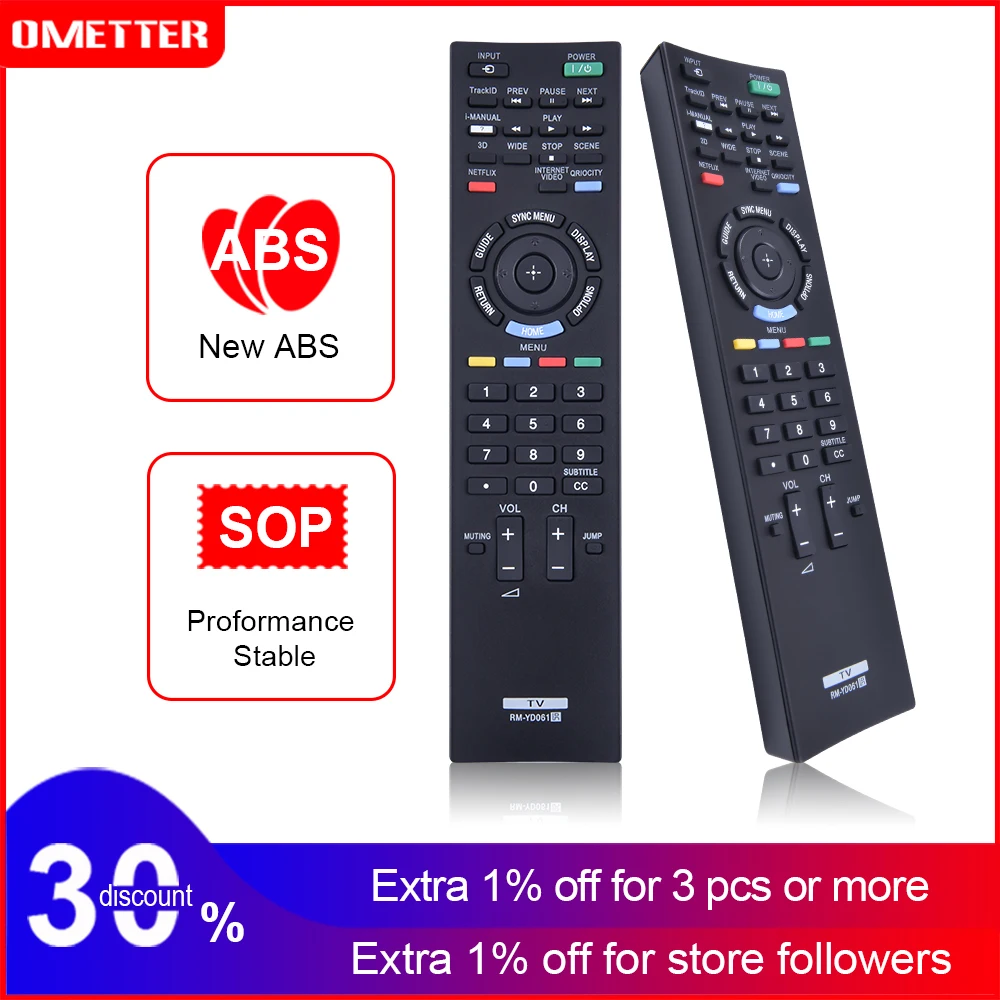 

New Replace Remote control RM-YD061 FOR SONY LED Internet TV KDL-32EX720 32EX729 40EX720 40EX729 46EX720 46EX729 55EX720 55HX729