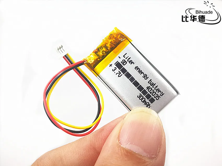 JST PH 1 0 мм 3 pin 7 В 300 мАч 402035 полимер литий ионный/литий ионный аккумулятор для