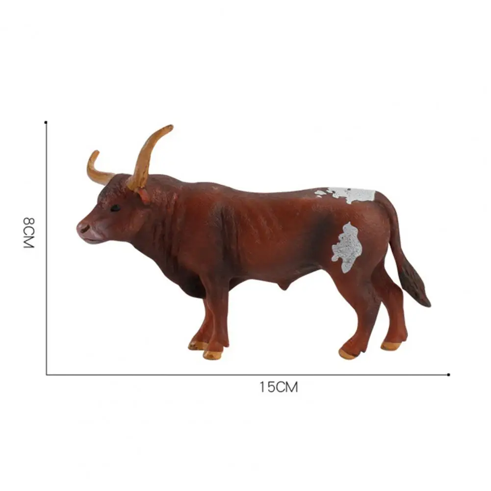 

Children Cognitive Education Animal Longhorn Cattle Hand-drawn Cow Model Toy