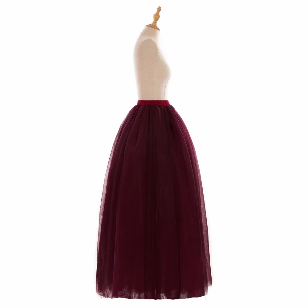 Женская юбка пачка длинная 6 слойная подъюбник для выпускного вечера 2018
