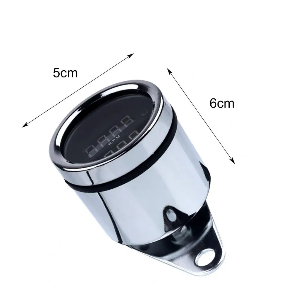 

Tachometer LED Digital Display Metal Shell Motorcycle Tachometer Two-in-one Modified Inductance Digital Display for Motorcycle