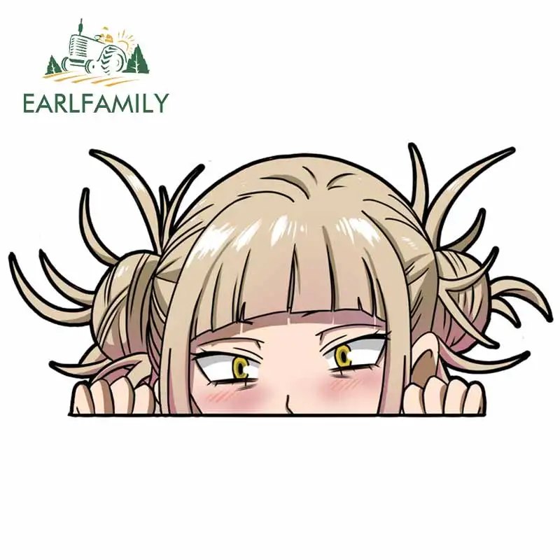 

EARLFAMILY 13cm x 6.8cm for Himiko Toga Cool Club Motorcycle Stickers Vinyl Fashion Car Decals Occlusion Scratch JDM Accessories