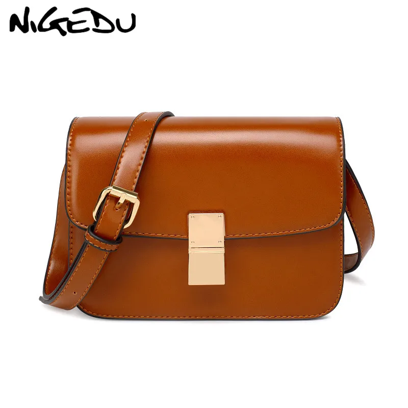 Маленькая сумка женская через плечо Женская однотонная с клапаном качественная