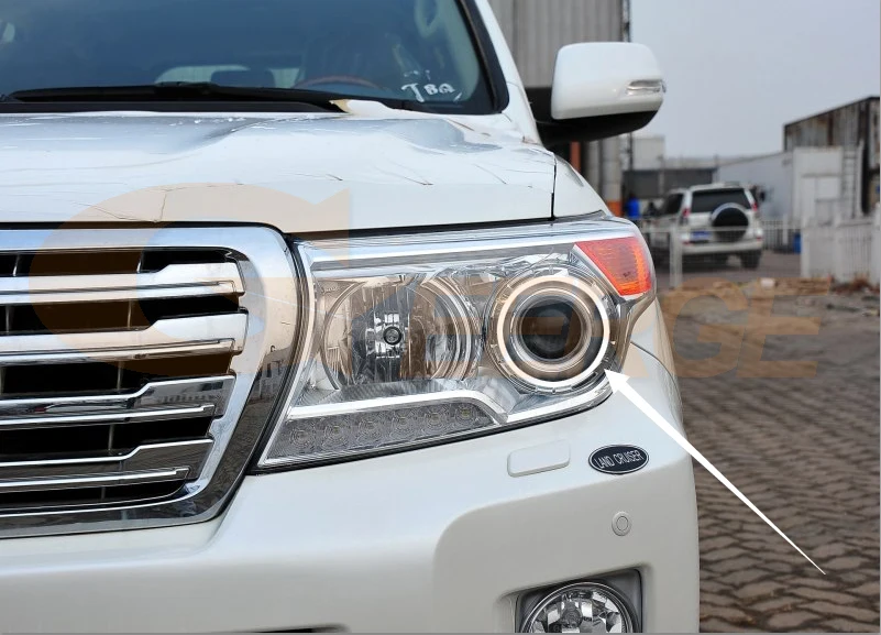 Для TOYOTA LAND CRUISER J200 First facelift 2012 2013 2014 2015 ультра яркий SMD СВЕТОДИОДНЫЙ ангельские