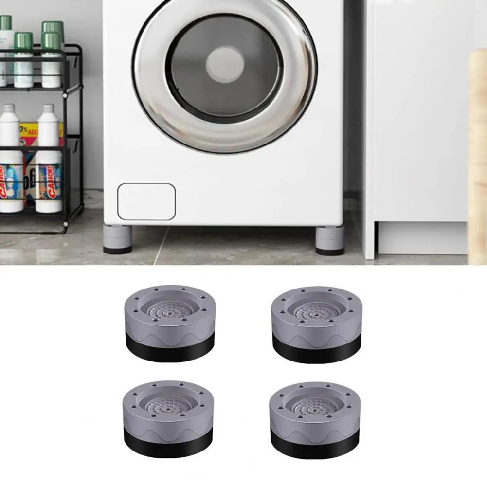 

50% Hot Sales!!! 4Pcs Non-slip Mats Noise Cancelling Convenient Portable Washing Machine Support Anti-slip Mats for Household