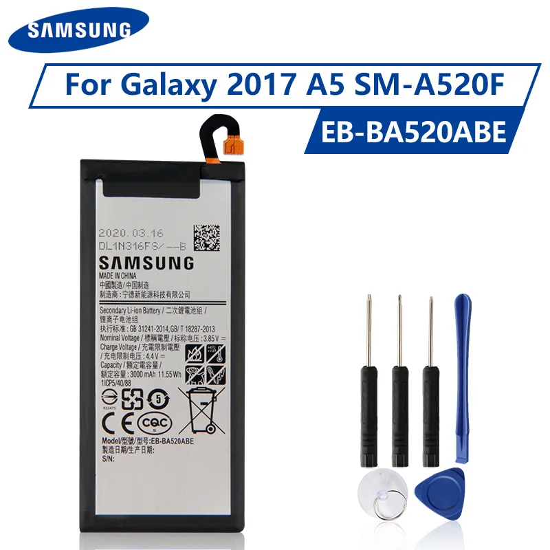 Оригинальная Аккумуляторная батарея для Samsung GALAXY A5 2017 A520F EB BA520ABE Edition оригинальная