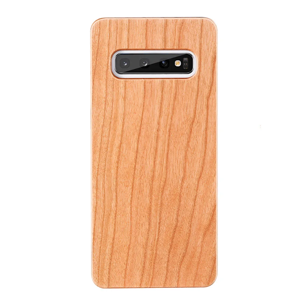 Cherry wood KISSCASE шикарный винтажный Деревянный чехол для samsung Galaxy S10 S9 S8 роскошный настоящий Деревянный чехол для samsung S7 Edge S10E S10 Plus Capa - Цвет: Cherry wood