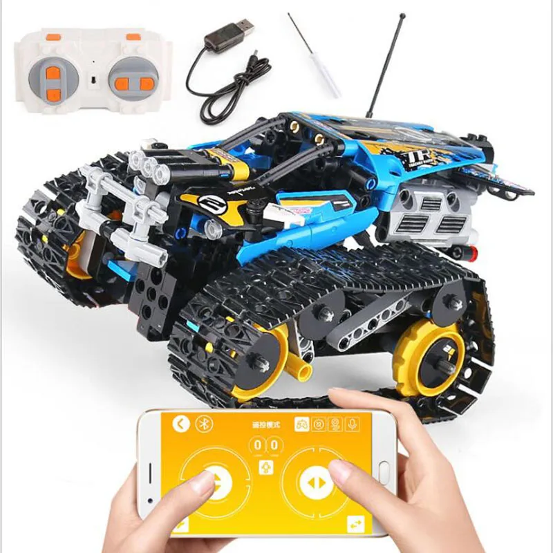 Форма KING 13032 13036 RC гоночный автомобиль на дистанционном управлении гусеничный гонщик строительные блоки город техника автомобиль 42095 RC игрушки подарочные кубики