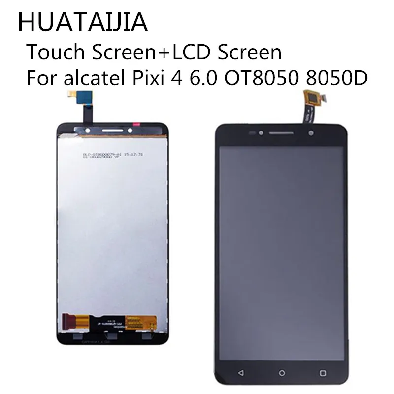 ЖК-экран для alcatel Pixi 4 6 0 OT8050 8050D сенсорный экран дигитайзер сенсор с ЖК-дисплеем