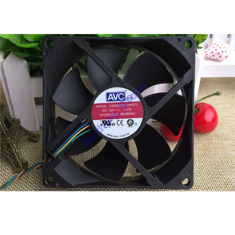 

Вентилятор Охлаждения AVC DS09225R12HP075 12 В 0,41a 9 см 9225 4-проводной ШИМ 4400 об/мин 128,78cfm