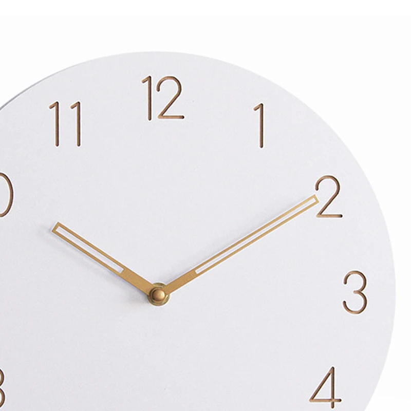 

New Digital Wall Clock Simple Modern Design Nordic Brief 3D Wooden Wall Clock Watch Home Decor Silent 12 Inch Wall Clocks