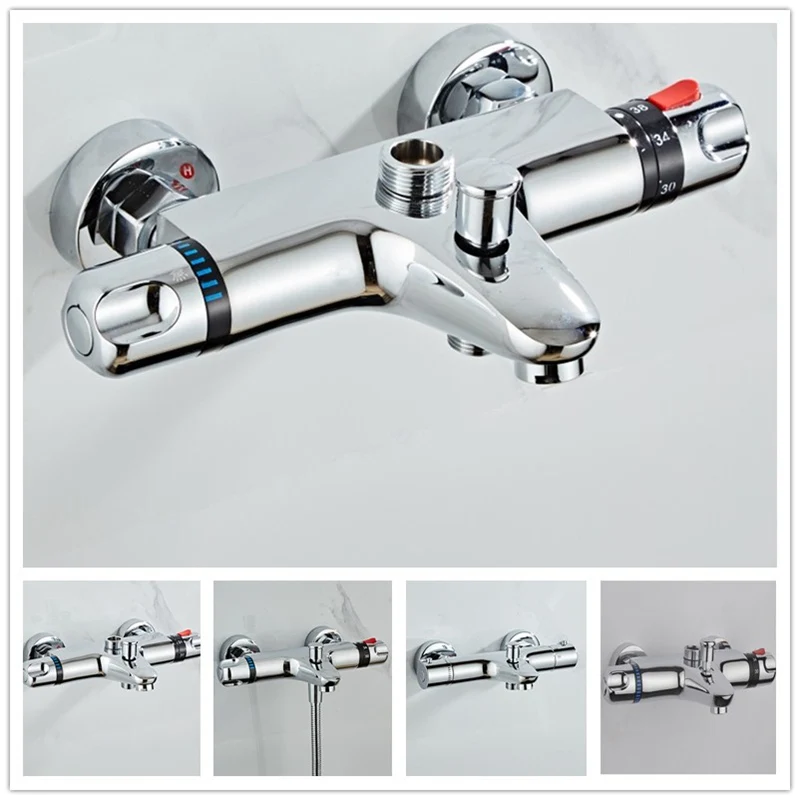 Смеситель для душа s смеситель ванны Термостатический ванной настенный