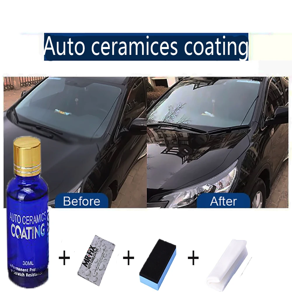 Жидкое керамическое покрытие для автомобиля гидрофобное стекла Автоматическое