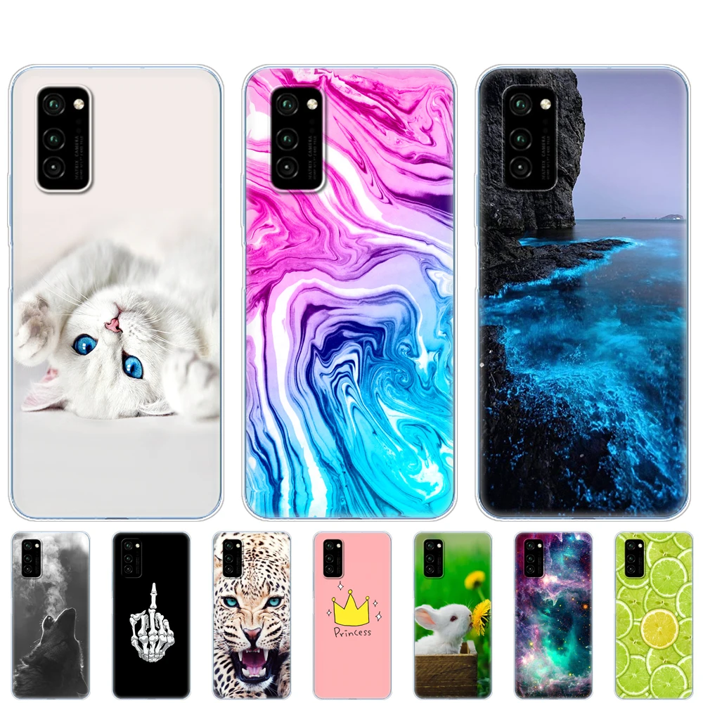 Чехол для Huawei Honor View 30 V30 etui ТПУ мягкий силиконовый чехол телефона PRO | Мобильные