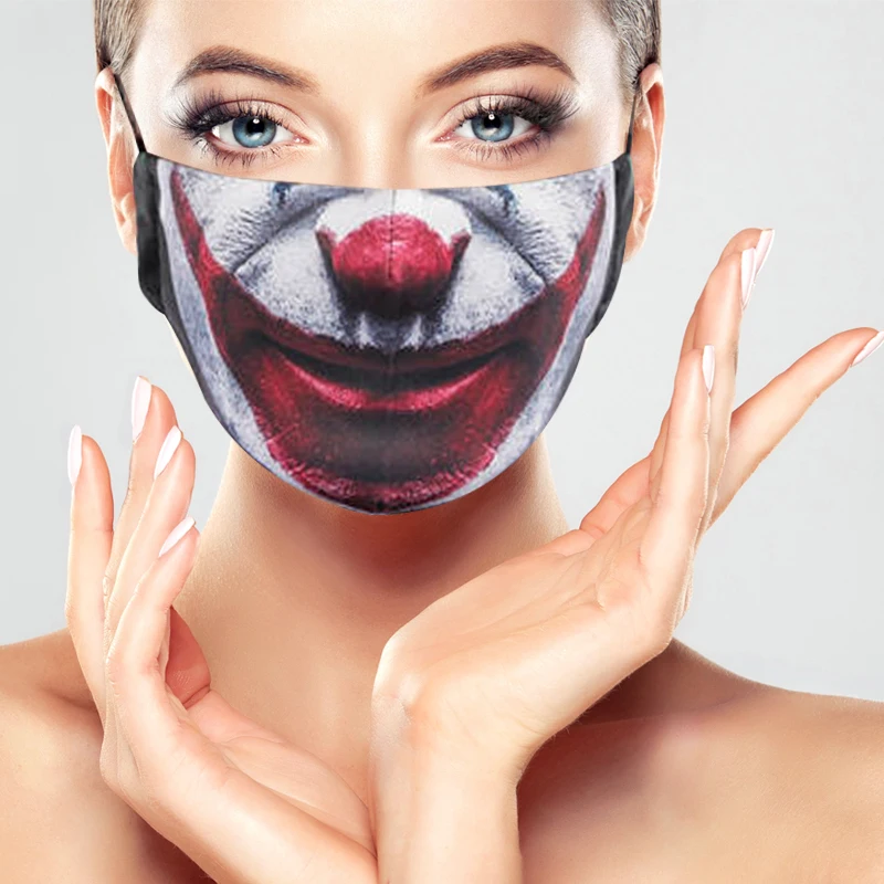 Хлопковая моющаяся маска для лица с 2 фильтром из активированного угля рта от