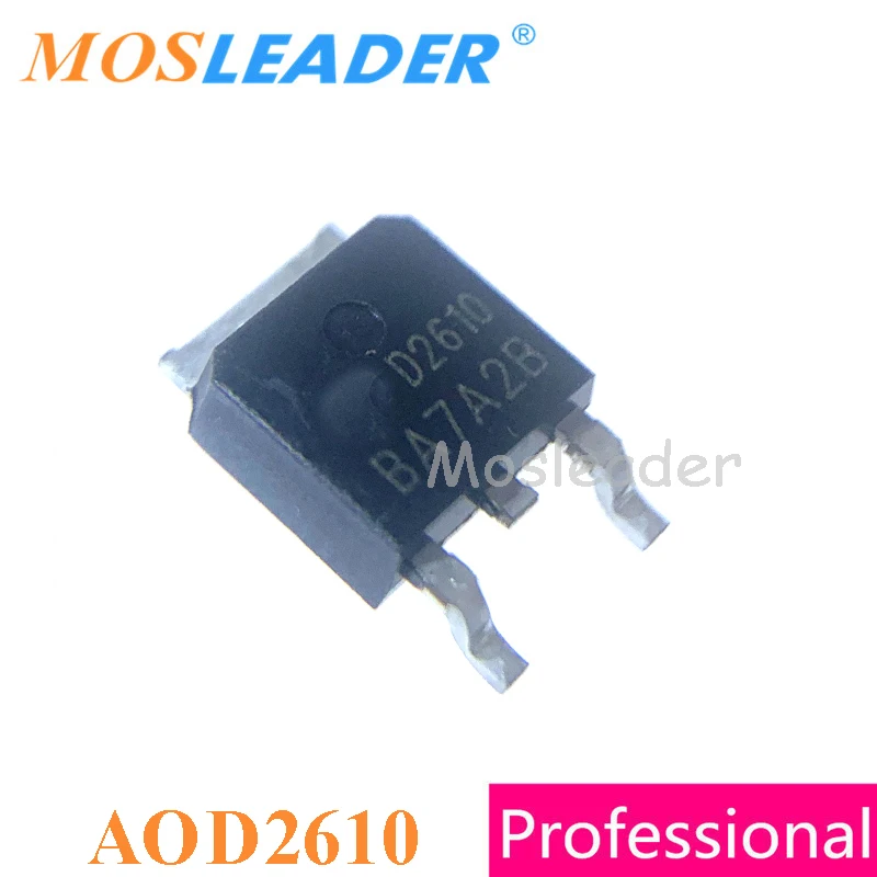 Mosleader AOD2610 TO252 100 шт. DPAK 60 в 46A N Channel сделано Китае 15mR Оригинал 10mR высокое