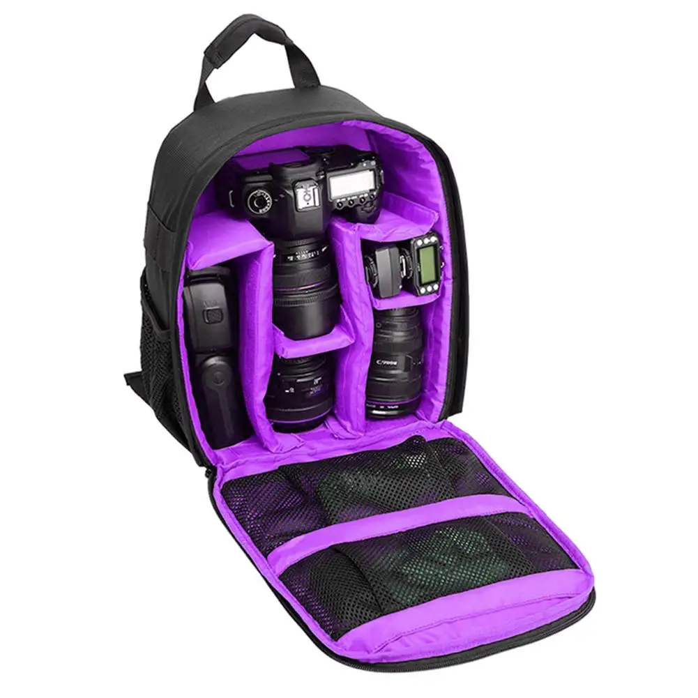 waterproof dslr slr camera backpack multi functional outdoor video digital carry photo bag for nikon canon dslr dual shoulders free global shipping