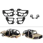 Пластиковое полудверное зеркало заднего вида для 313 мм Колесная база 110 Масштаб RC Гусеничный осевой SCX10 90046 Jeep Wrangler жесткий корпус