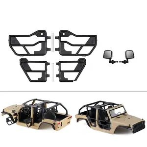 Пластиковое полудверное зеркало заднего вида для 313 мм Колесная база 110 Масштаб RC Гусеничный осевой SCX10 90046 Jeep Wrangler жесткий корпус