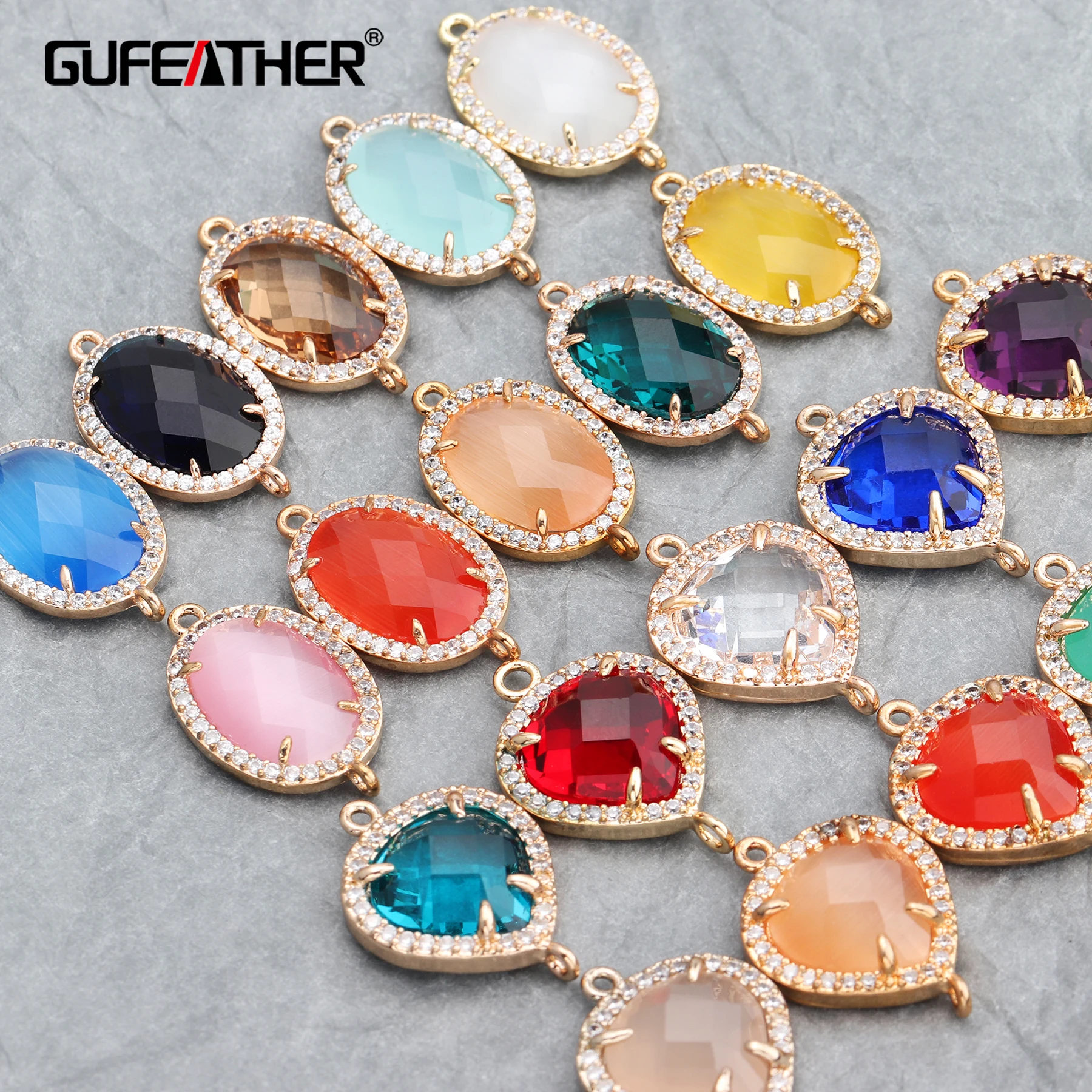 GUFEATHER M592 ювелирные аксессуары diy кулон прыгающее кольцо медный металл ручная