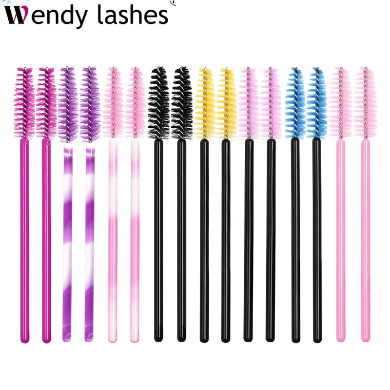 Одноразовые мини-кисти для туши 9 цветов аппликатор микро-кисти ресниц 50 шт./пакет