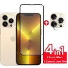 4 в 1 для iPhone 13 Pro стекло для iPhone 13 Pro полная пленка Защита экрана для iphone 7 8 Plus SE 2020 12 13 Pro Max Mini стекло