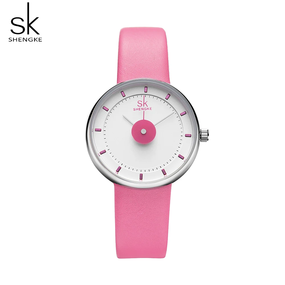

Shengke тонкие женские наручные часы модные брендовые женские кварцевые часы креативные женские часы Montre Femme Relogio Feminino