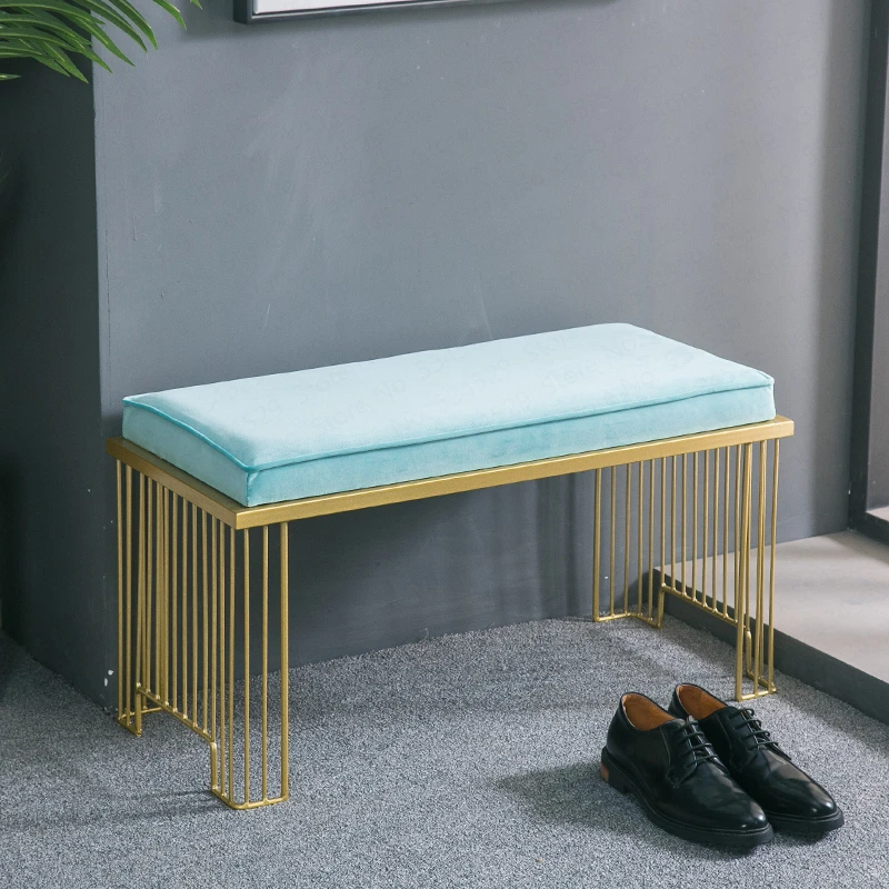 Скамейка для обуви в скандинавском стиле простая современная обувь дверей