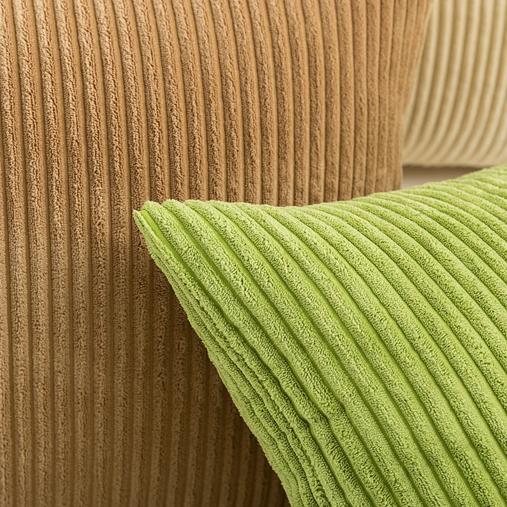 

Hot Sale 15 Colors Nordic Cushion Cover Corduroy Pillow Cover for Sofa Living Room 45*45 Decorative Pillows Nordic Decoration