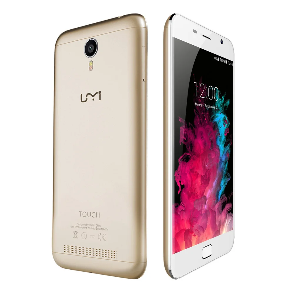 UMIDIGI сенсорный 4G смартфон 5," 2.5D 1920*1080 Android 6 3 Гб 16 Гб 5 Мп+ 13 МП Две камеры отпечатков пальцев OTG двухчастотный WiFi
