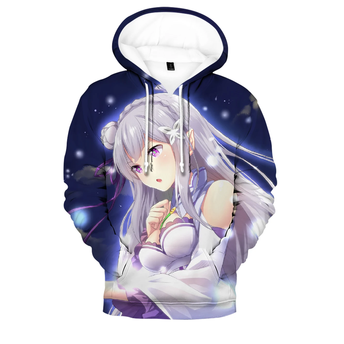 Фото 3D толстовки с рисунком аниме «Re: Zero kara hajimeru isekai seikatsu», толстовки, модная мужская женская детская спортивная одежда, Лидер продаж, топы для мал... №4