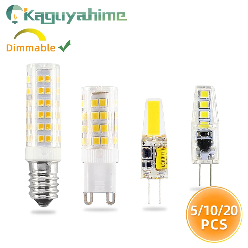 Kaguyahime 10 светодиодный т. Светодиодная лампа G9 G4 COB с регулируемой яркостью