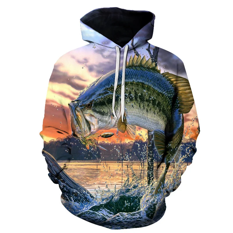 

Popular Hoodies 3D Tropical Fish Men women Sweatshirts Fashion Print Fish Children Hooded Tops Casual Streetwear Hip Hop Jackets