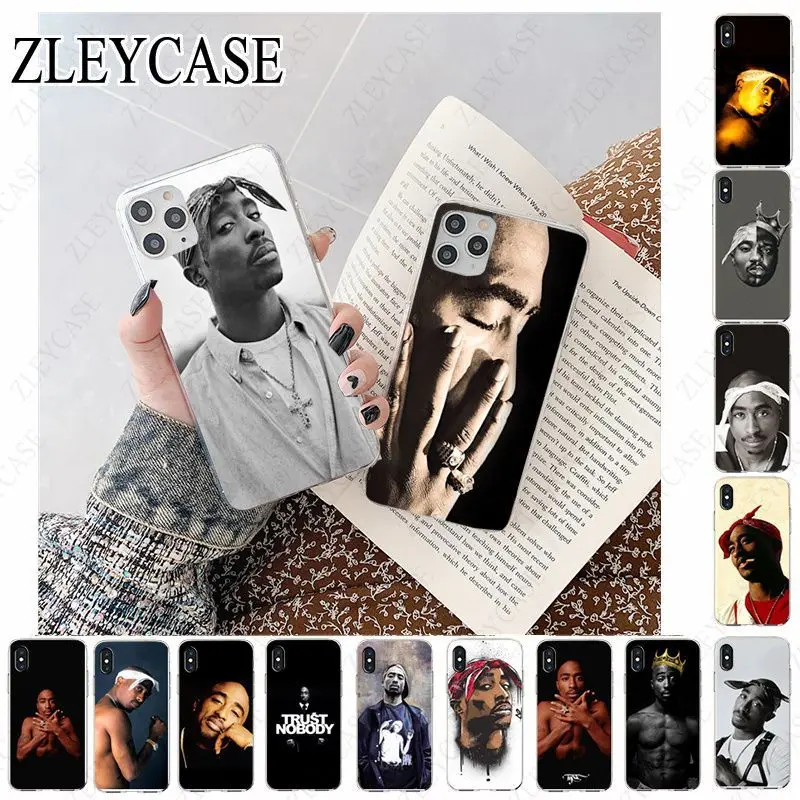 Мягкий ТПУ чехол для телефона iphone 11 11pro max 5s SE 2020 6S plus 7 8plus x xs xr xsmax 2Pac Tupac Amaru Shakur Makaveli