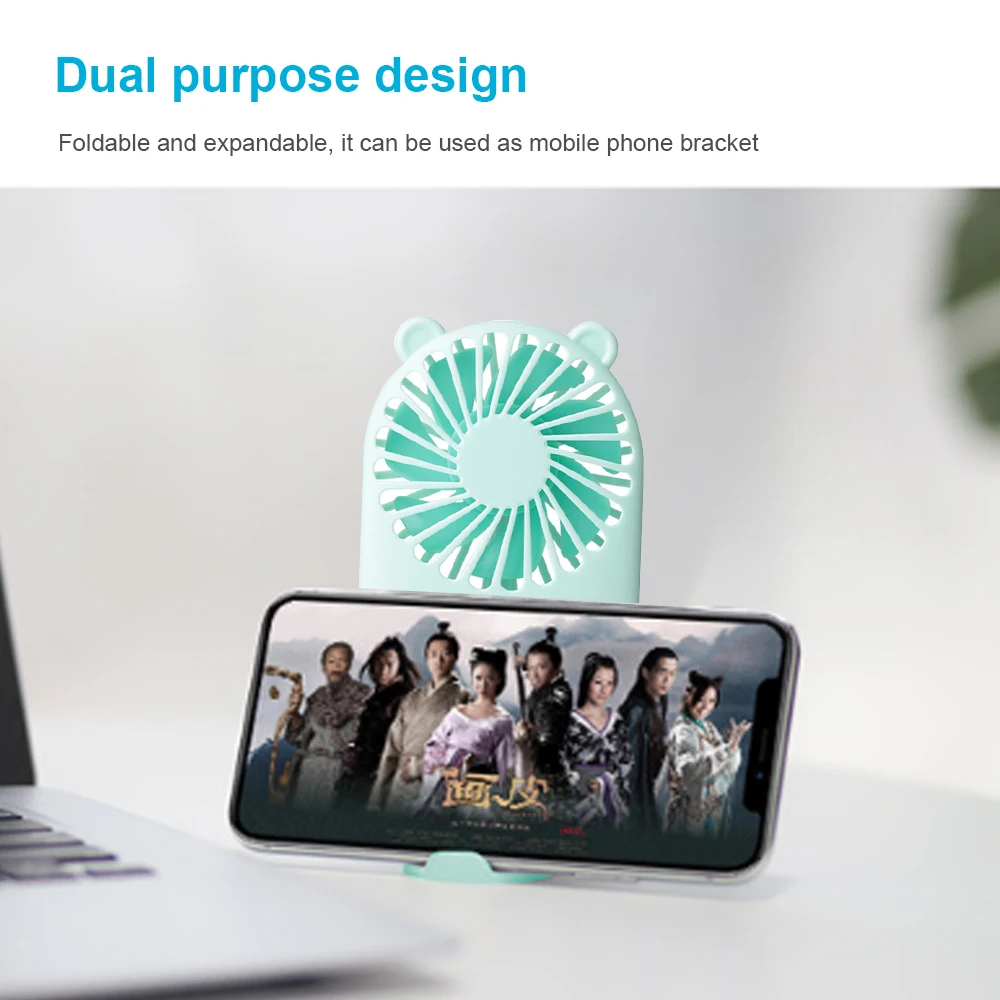 Летний кулер портативный вентилятор ручной USB перезаряжаемый Мини Складной для