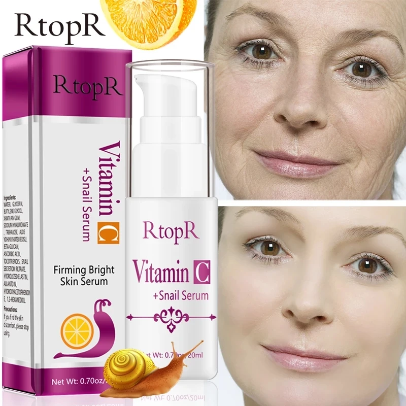 

20ml Hyaluronic Acid Vitamin C Anti-Aging Shrink Pore Whitening Moisturizing Essence Oil Control Face Serum Skin Care Products
