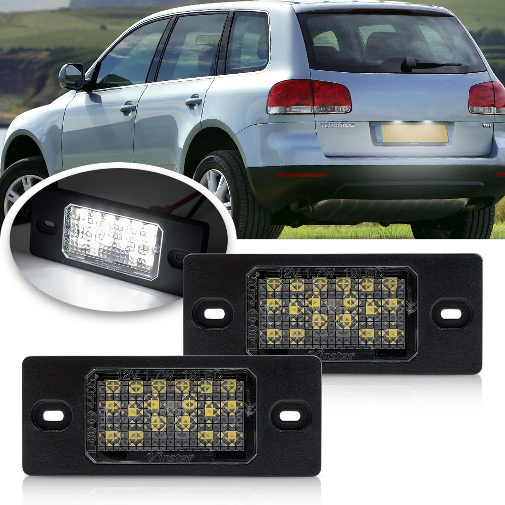 Светодиодный фонарь для номерного знака VW Touareg Passat B5.5 Golf 4 5 Tiguan Porsche Cayenne 2 шт.