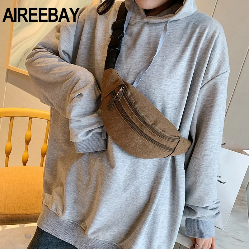 AIREEBAY поясная сумка Повседневная Функциональная женская для денег и телефона
